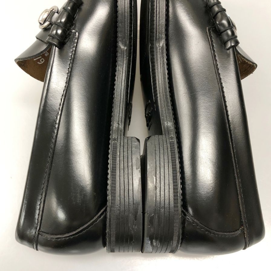 新品未使用 【G.H.Bass&Co. 】 ジーエイチバス 11775 リンカーン ビットローファー ハイシャインレザー ブラック サイズ US7 定価¥34,100-