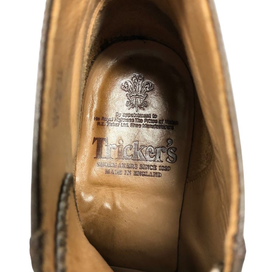 【Tricker's】トリッカーズ 6077 モンキーブーツ レースアップブーツ レザー ブラウン サイズUK9