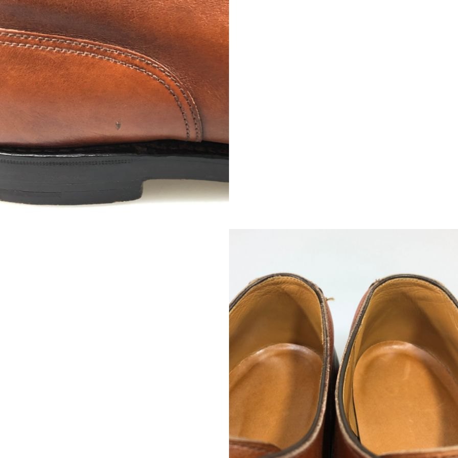 【CROCKETT&JONES】クロケット&ジョーンズ レースアップシューズ スプリットトゥ Uチップ ブラウン サイズ8.5E