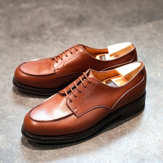 希少 使用数回 【J.M.WESTON】ジェイエムウエストン 641 ゴルフ Uチップ ロシアンカーフ タンブラウン サイズ UK6D 31ラスト  参考定価¥209,000-