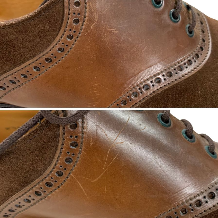 極美品 【BLACK FLEECE BROOKS BROTHERS】ブラックフリース ブルックスブラザーズ 32968 サドル コードバンスエードコンビ ブラウン サイズUS9.5D