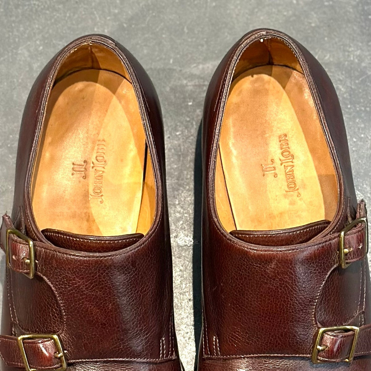 美品【JOHNLOBB】ジョンロブ ダブルモンク ウィリアム 9795ラスト ブラウン サイズUK6.5E 9795ラスト