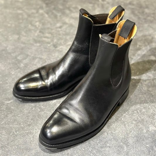 美品【J.M.WESTON】ジェイエムウエストン サイドゴア チェルシーブーツ カーフ 705 ブラック 7.5D 39ラスト