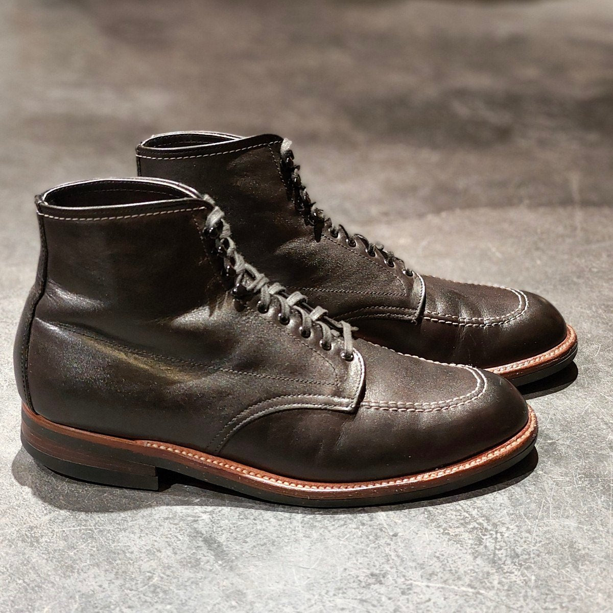極美品【ALDEN】オールデン 401 インディーブーツ オースティンベンズカーフ ブラック サイズUS9D トゥルーバランスラスト