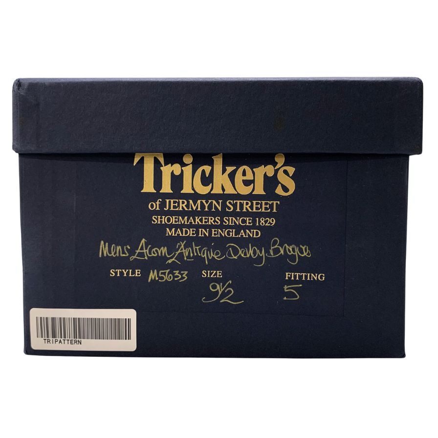 【Tricker’s】トリッカーズ M5633 ビジネスシューズ ウイングチップ ブラウン(茶系) サイズ 9.5 ラスト