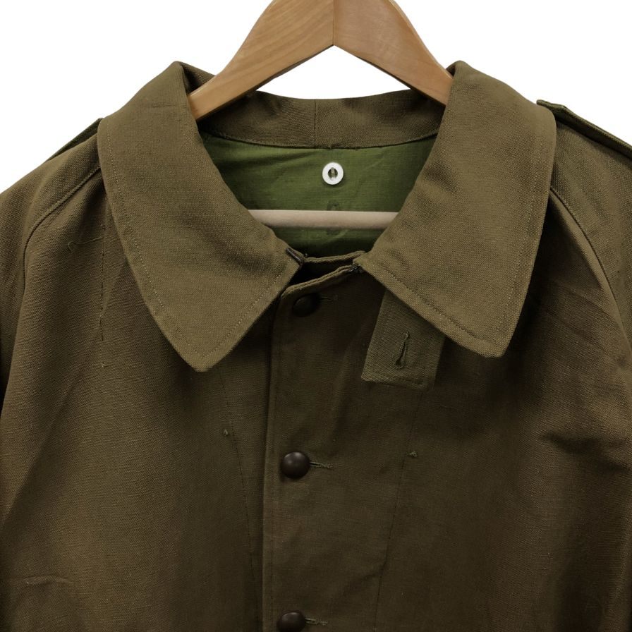 50s 【FRENCH ARMY】 フランス軍 Mー35 モーターサイクルコート サイズ2 カーキ