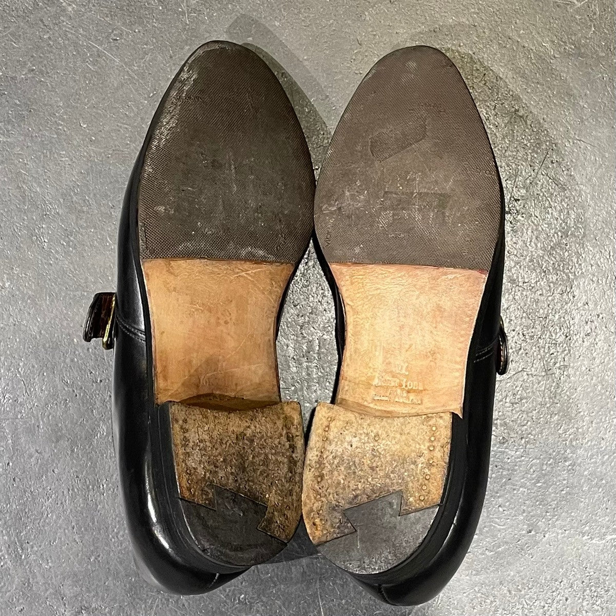 【JOHN LOBB】ジョンロブ シングルモンク FOULD カーフ ブラック サイズ UK6.5E