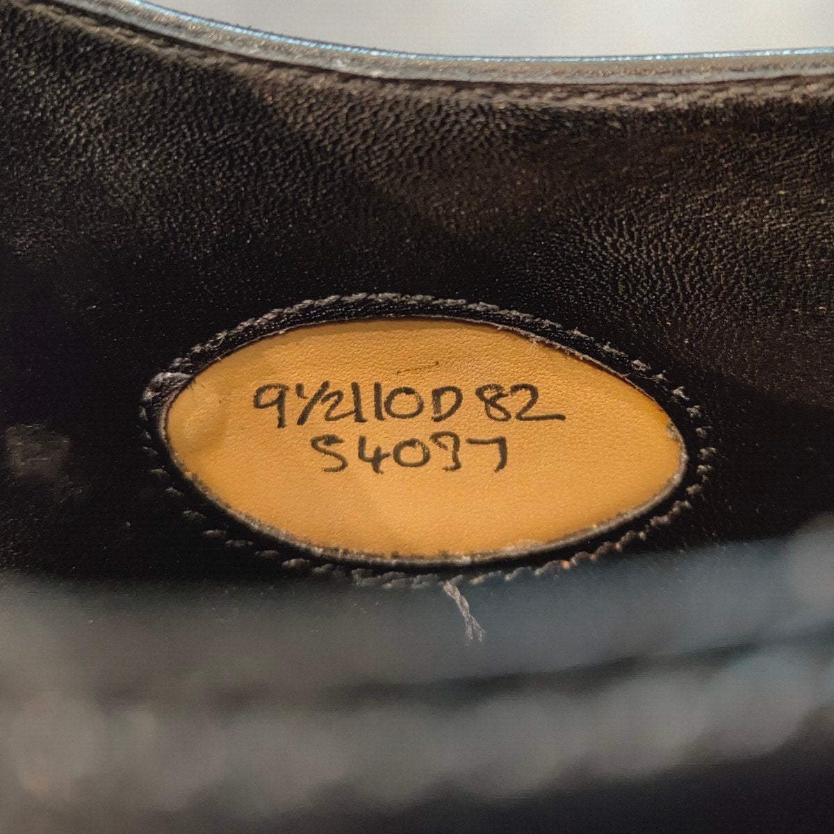 新品未使用【EDWARD GREEN】エドワードグリーン チェルシー ストレートチップ カーフ ブラック サイズUK9.5D 82ラスト 参考定価¥253,000-