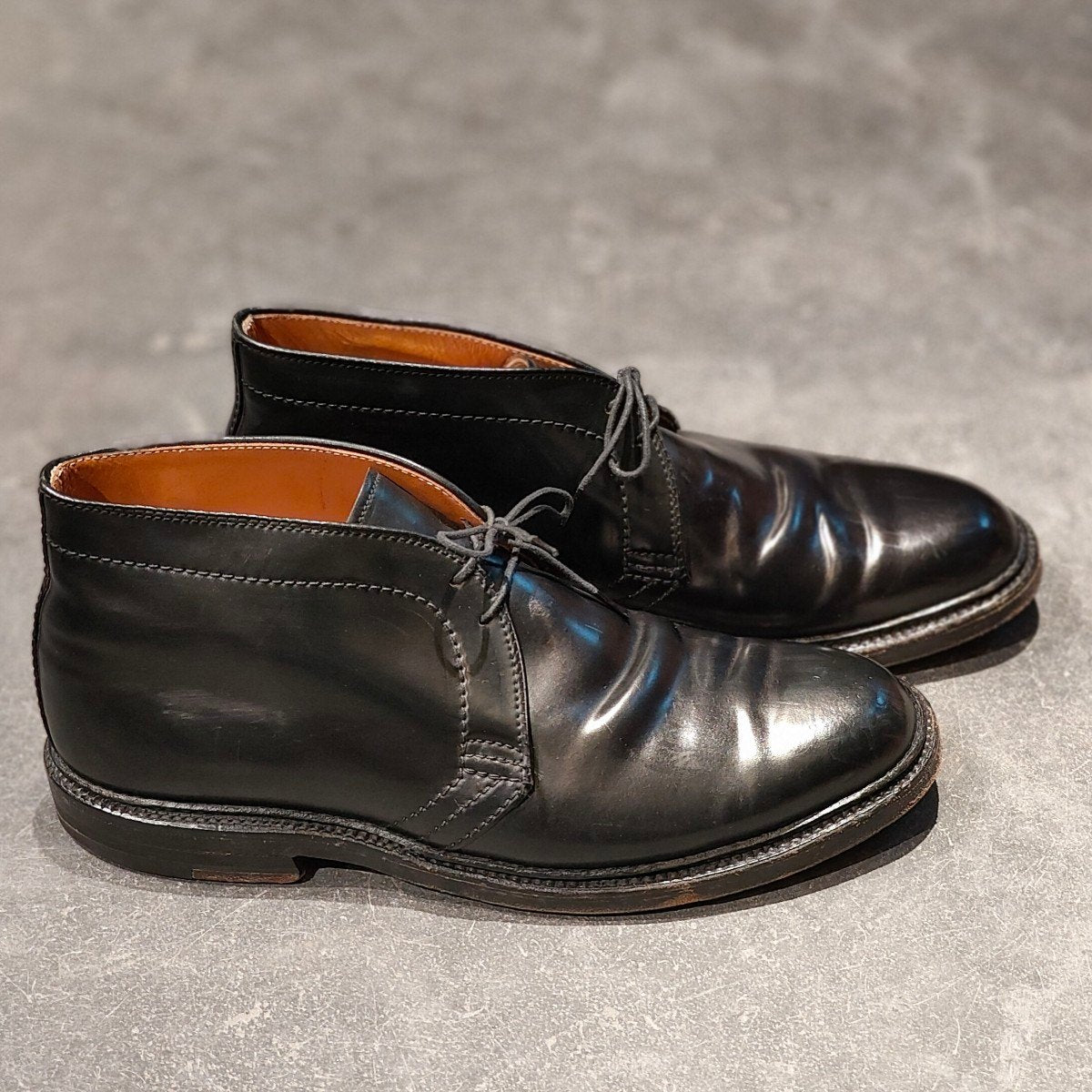 美品【ALDEN】オールデン チャッカブーツ 1340 コードバン ブラック サイズUS9E バリーラスト 参考定価¥225,500-