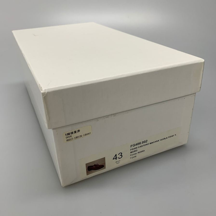 【Giacometti】ジャコメッティ FG486 ビジネスシューズ スエード ブラウン(茶系) サイズ 43 ラスト