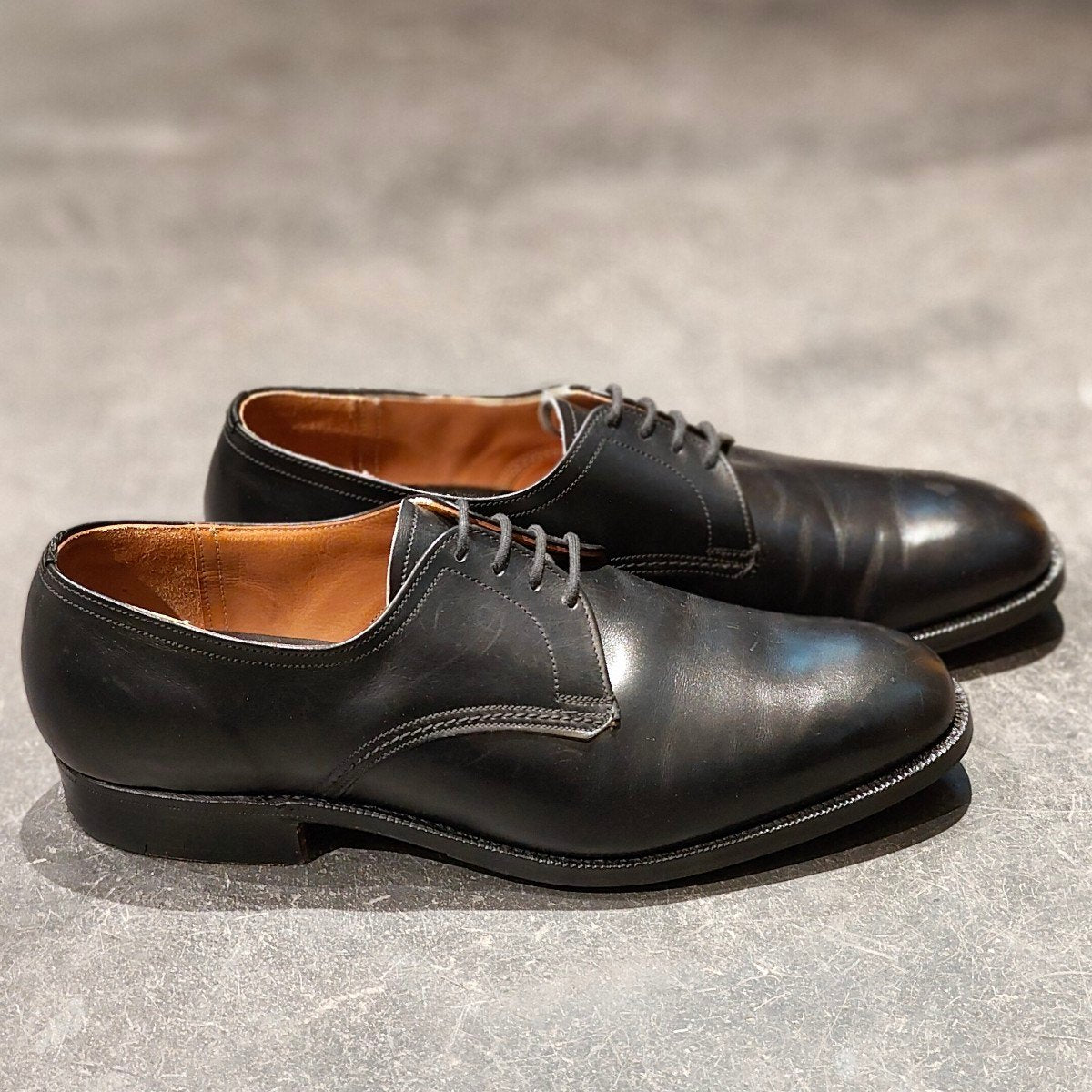 希少 極美品【Church's】チャーチ 3都市 マーカム プレーントゥ ブラック サイズ UK70F 73ラスト