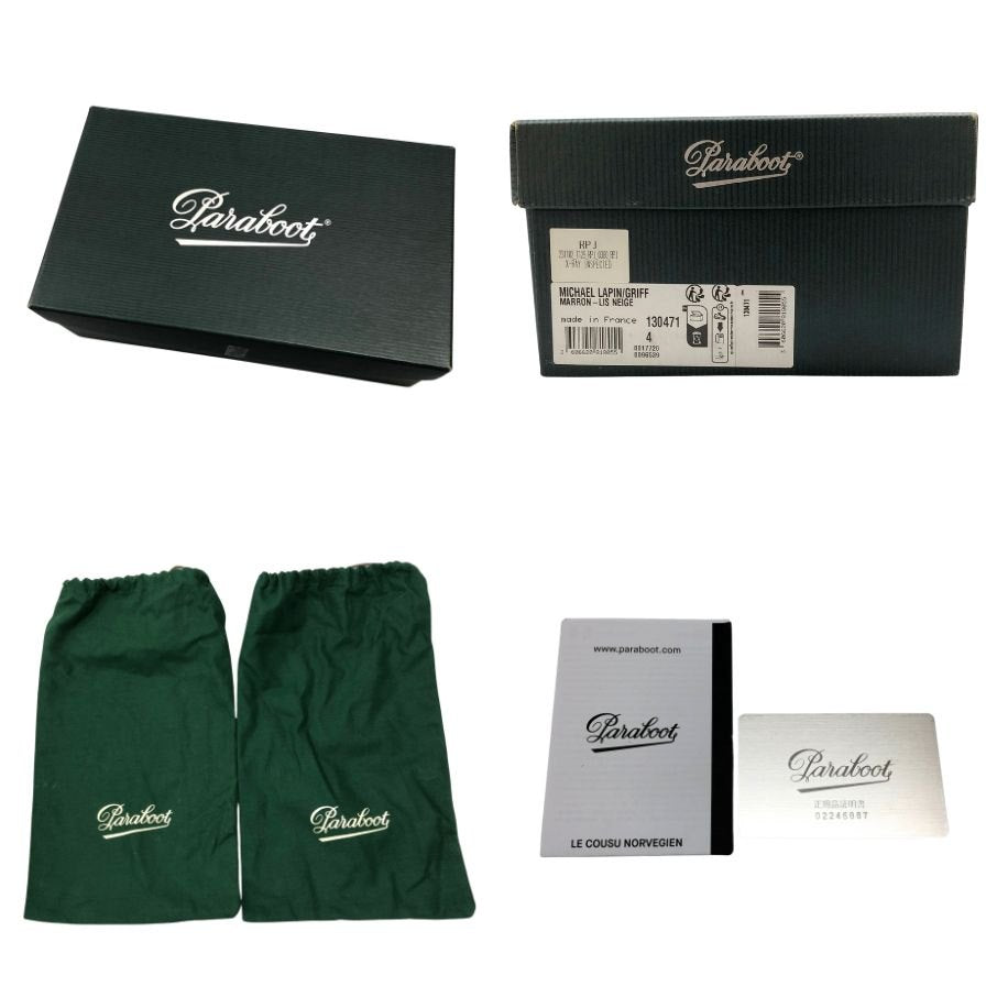 レディース 新品未使用【Paraboot】パラブーツ ミカエル ラパン チロリアン リスレザー ネージュ サイズ UK4 定価¥94,600-