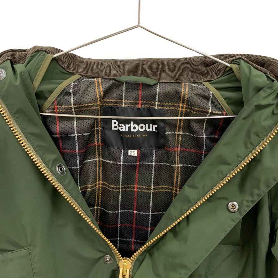 【Barbour】バブアー ナイロンジャケット ノンワックス 231MCAS046 サイズ36 カーキ