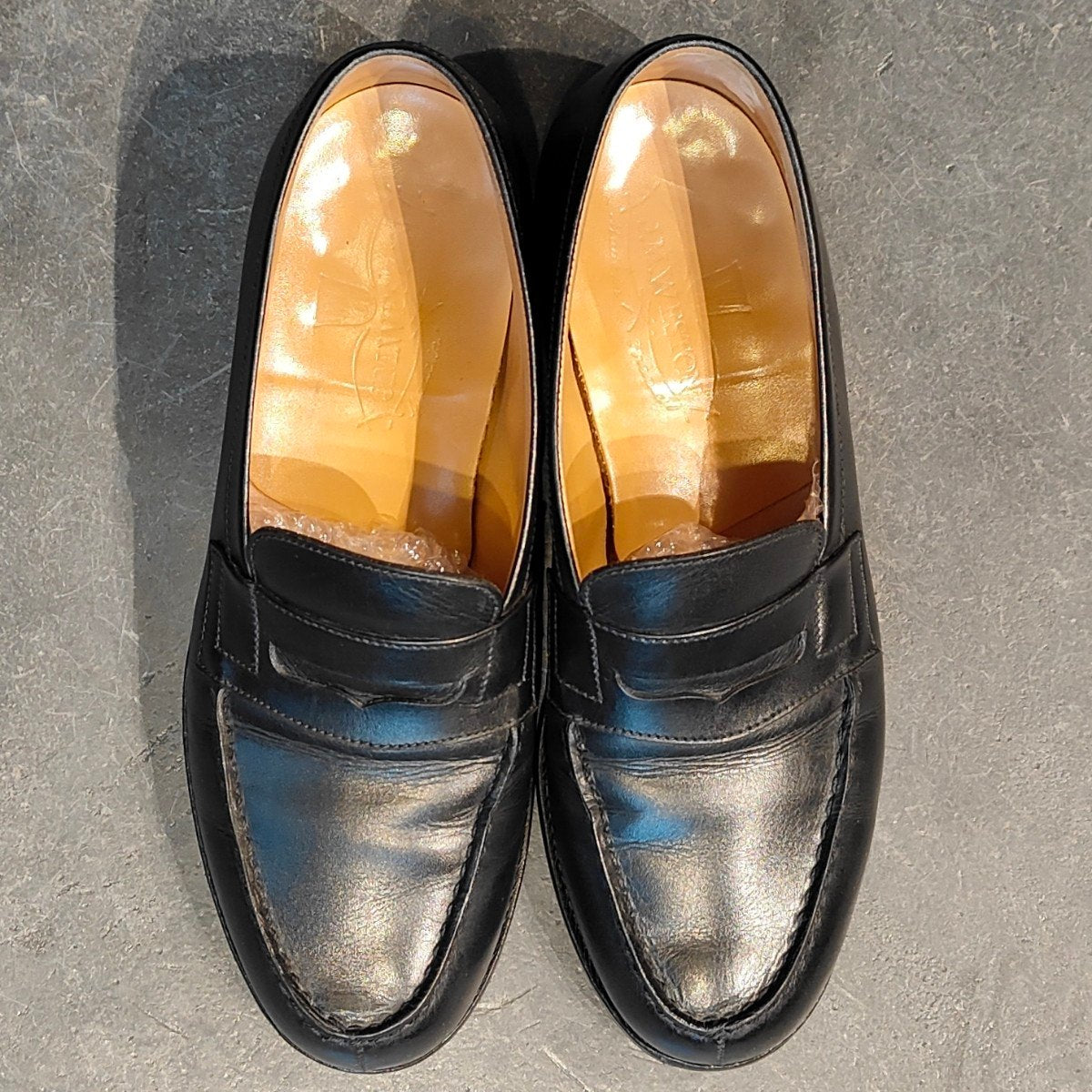 【J.M.WESTON】ジェイエムウエストン 180 シグニチャーローファー ボックスカーフ ブラック サイズ UK4.5C 41ラスト 定価¥156,200-