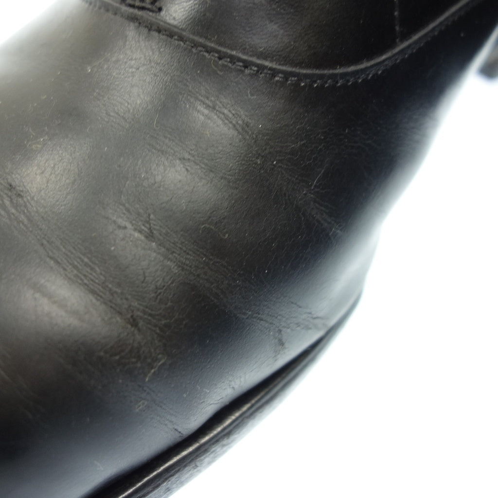 【JOHN LOBB】ジョンロブ ガルニエ 内羽根プレーントゥ カーフ ブラック サイズ UK8E 8695ラスト