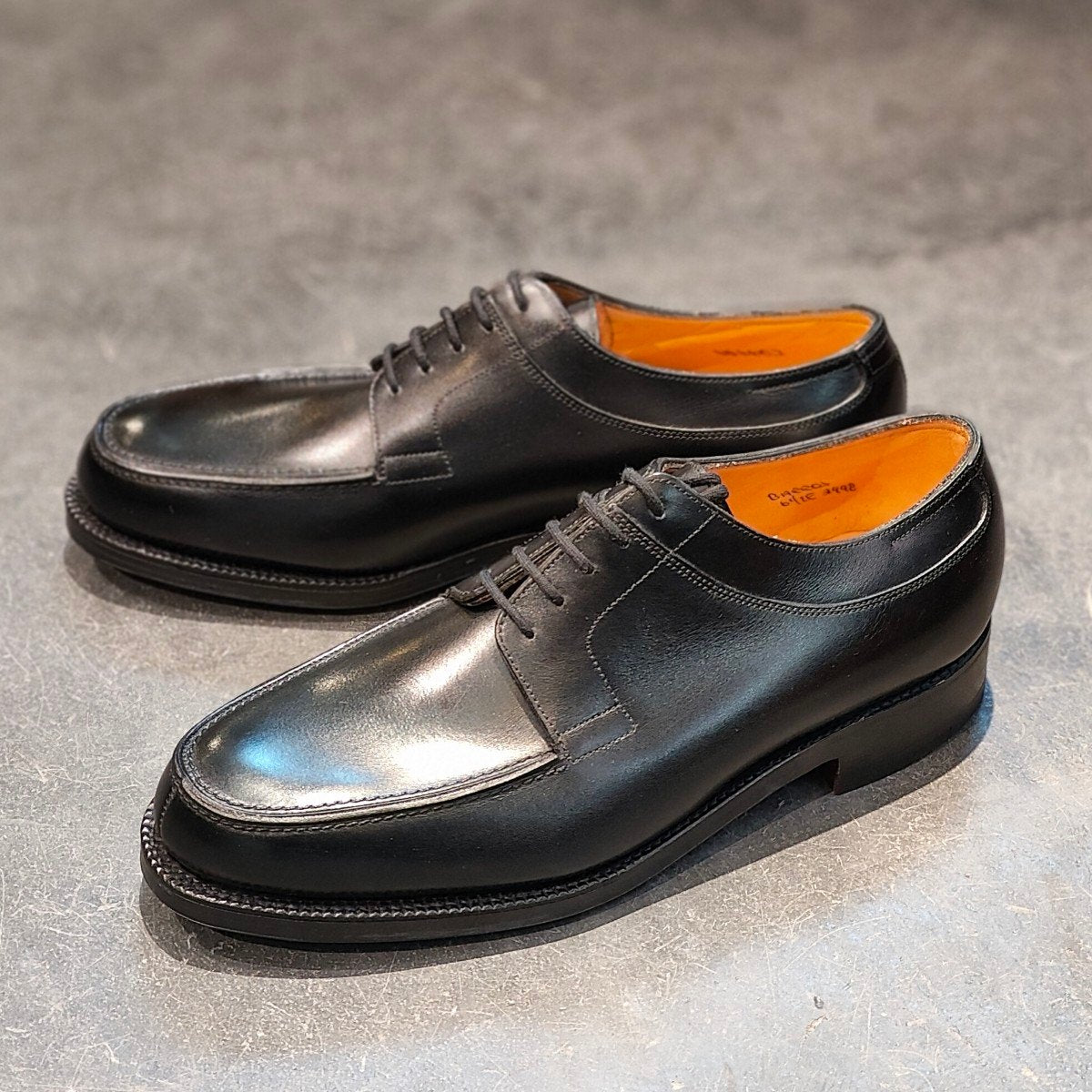 希少 茶箱 新品未使用【JOHN LOBB】ジョンロブ バロス Uチップ カーフ ブラック サイズUK6.5E 2998ラスト