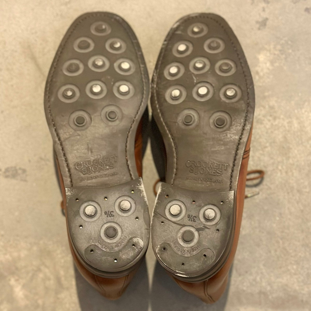 極美品【CROCKETT&JONES】クロケット&ジョーンズ チャートシー チャッカブーツ カーフ ブラウン サイズUK7E 224ラスト