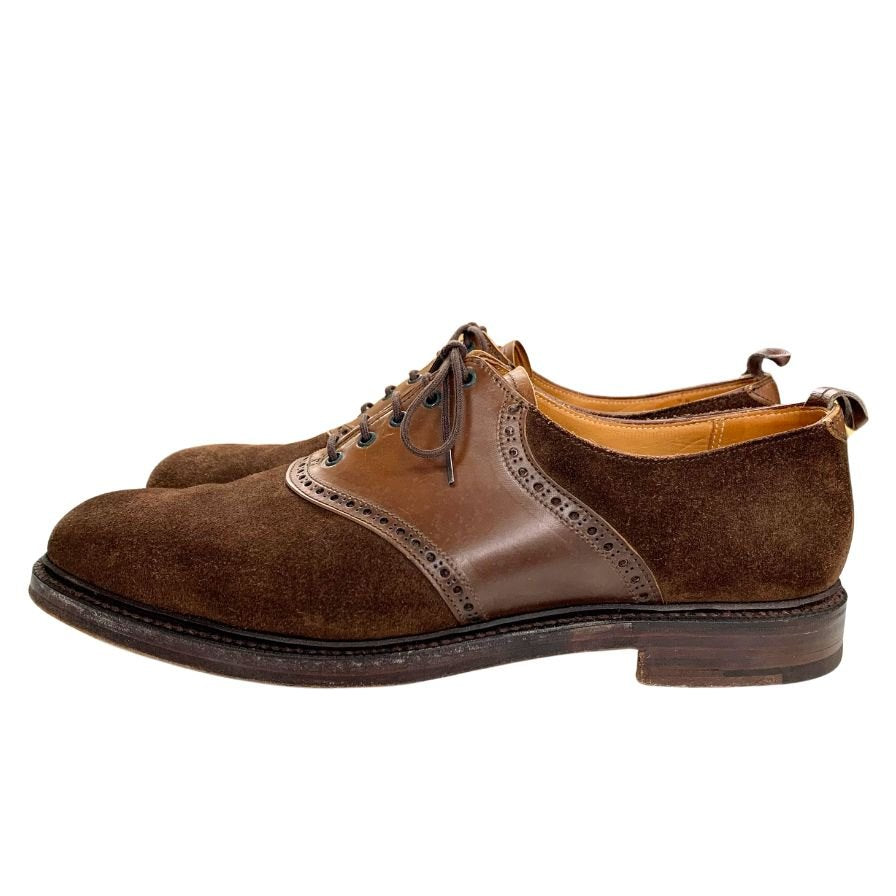 極美品 【BLACK FLEECE BROOKS BROTHERS】ブラックフリース ブルックスブラザーズ 32968 サドル コードバンスエードコンビ ブラウン サイズUS9.5D
