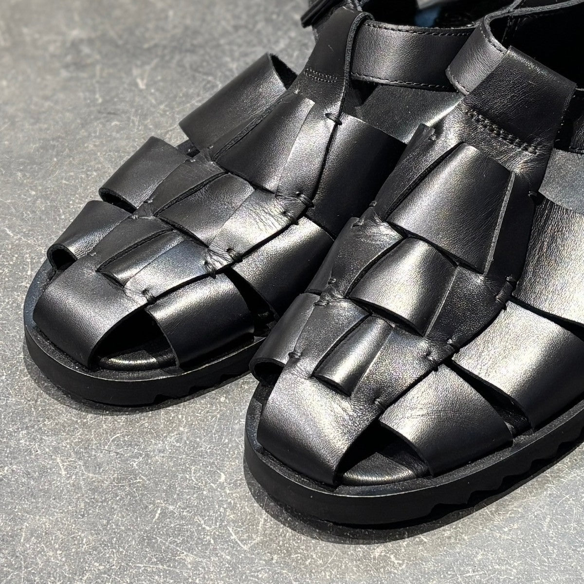 【Paraboot】パラブーツ グルカサンダル パシフィック カーフ ブラック サイズ 44
