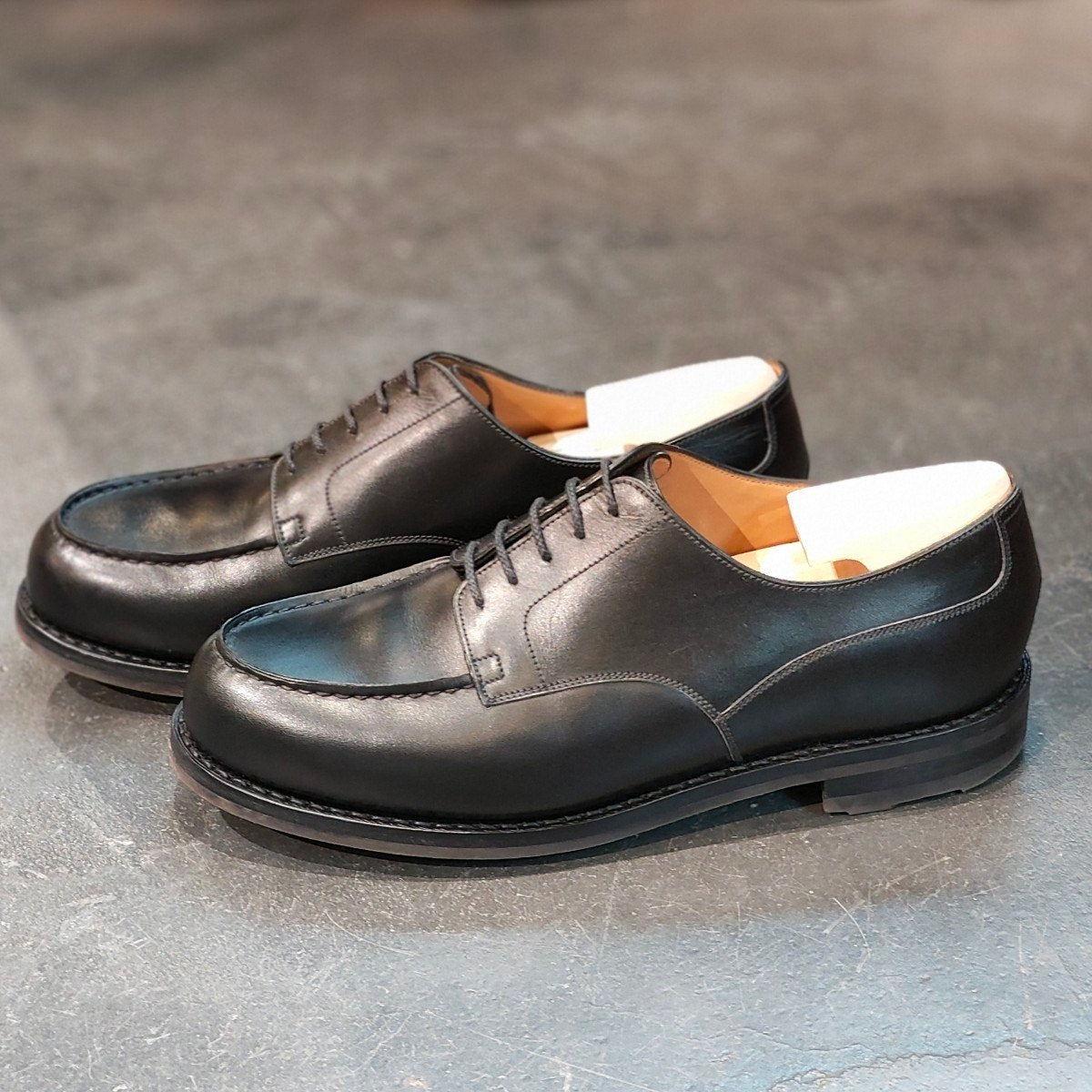 極美品 【J.M.WESTON】ジェイエムウエストン 641 ゴルフ Uチップ ボックスカーフ ブラック サイズ UK8E ラスト 定価¥168,300-