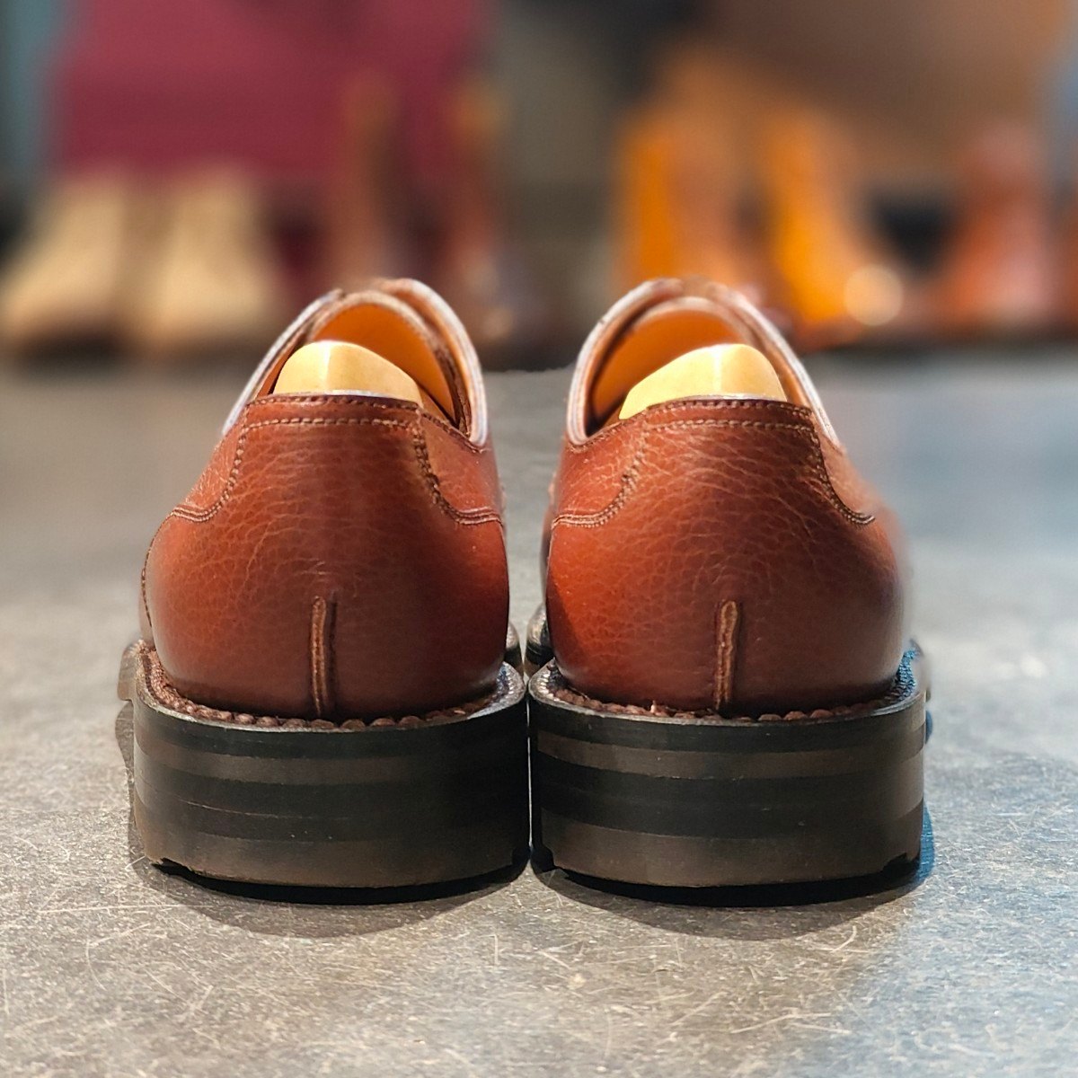 極美品【J.M.WESTON】ジェイエムウエストン 641 ゴルフ Uチップ グレインレザー ブラウン サイズ UK6C 31ラスト 定価¥168,300-