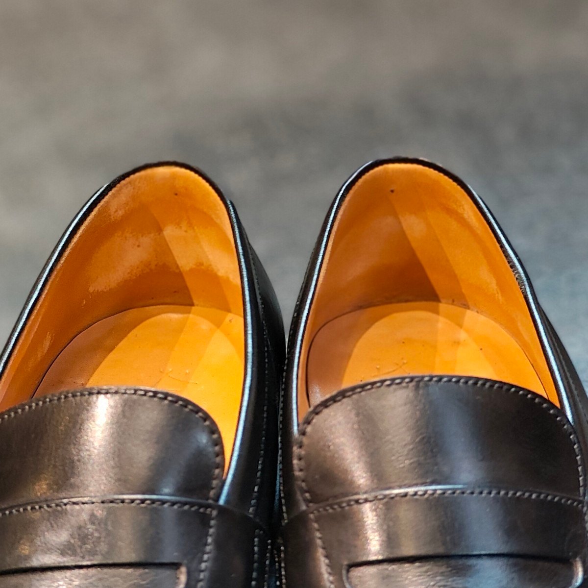 【J.M.WESTON】ジェイエムウエストン 180 シグニチャーローファー ボックスカーフ ブラック サイズ UK6.5D 41ラスト 定価¥151,800-