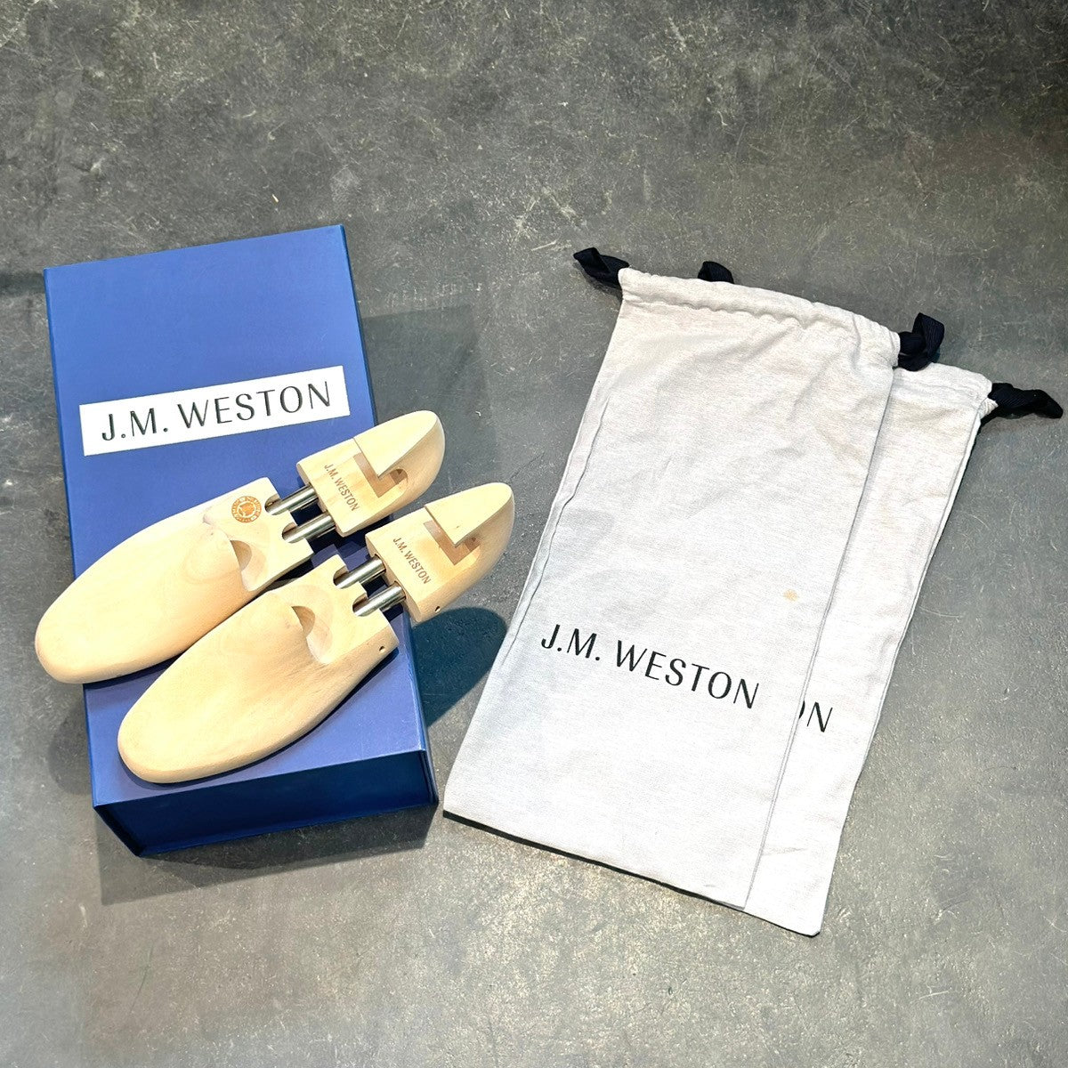 美品 【J.M.WESTON】ジェイエムウエストン タッセルローファー 286 ル・モック パンピーユ  ネイビー スエード サイズUK5.5D