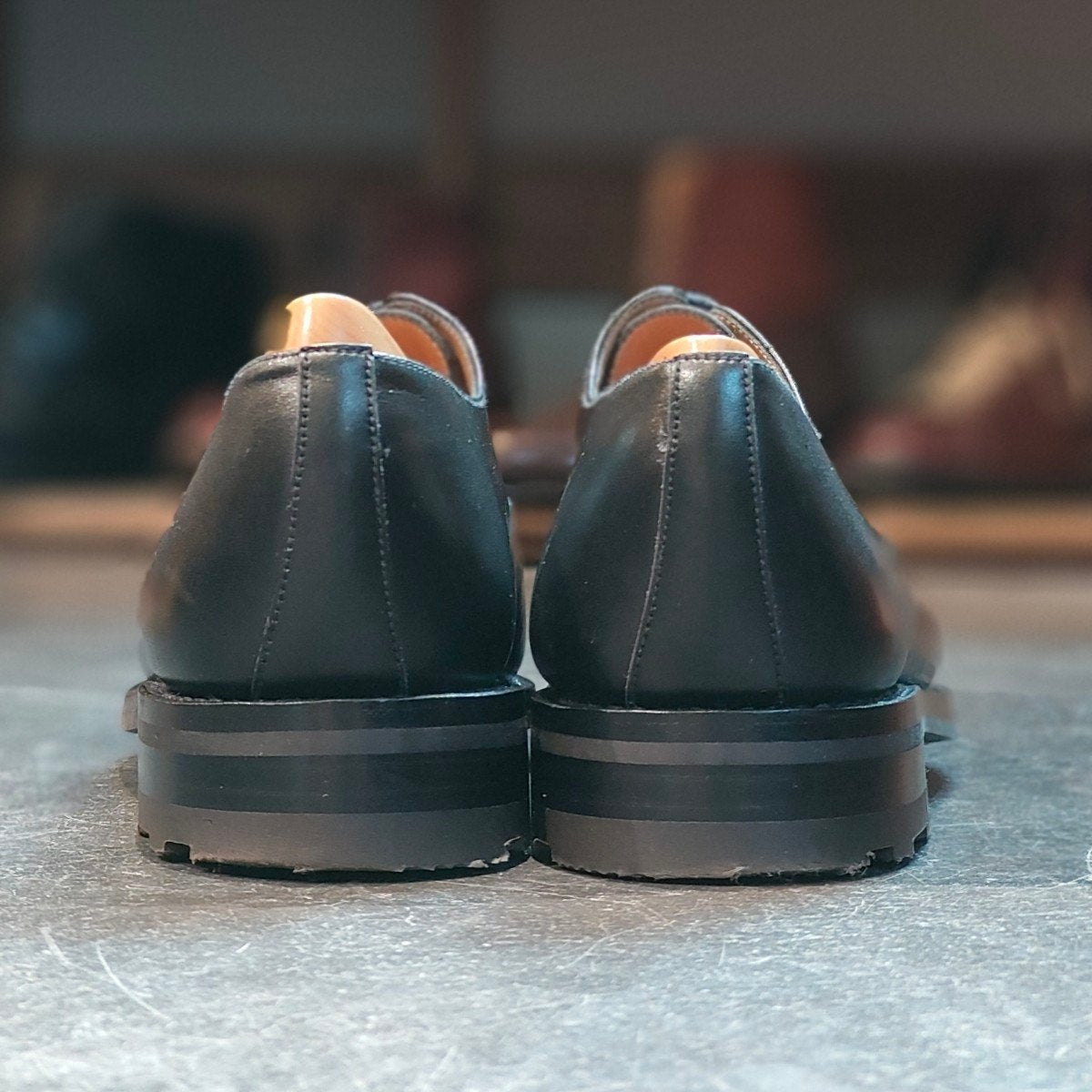 使用数回  【J.M.WESTON】ジェイエムウエストン  Uチップ カーフ ブラック サイズ UK7.5C 25ラスト 定価¥170,500-