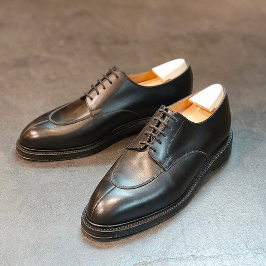 使用数回 【J.M.WESTON】ジェイエムウエストン ハーフハント Uチップ カーフ ブラック サイズ UK7C 25ラスト 定価¥170,500-