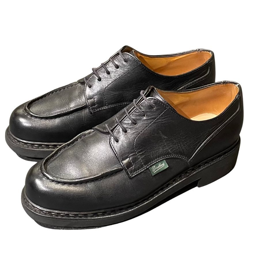 【Paraboot】パラブーツ シャンボード Uチップ リスレザー ブラック サイズUK6 定価¥96,800-