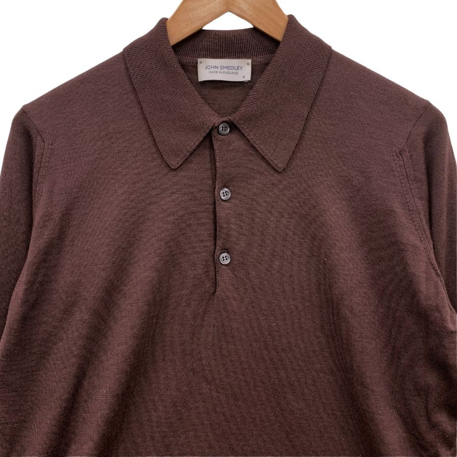 【JOHN SMEDLEY】ジョンスメドレー 長袖ニットポロシャツ サイズ