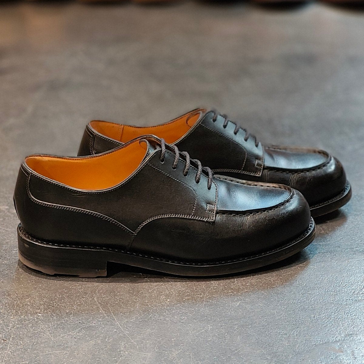 極美品 【J.M.WESTON】ジェイエムウエストン 641 ゴルフ Uチップ カーフ ブラック サイズ UK5.5E 31ラスト 定価¥168,300-