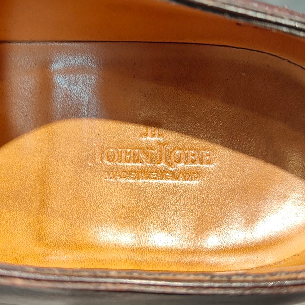 極美品 【JOHNLOBB】ジョンロブ シティ2 ミュージアムカーフ ダークブラウン サイズ UK6D 7000ラスト 定価¥215,600-