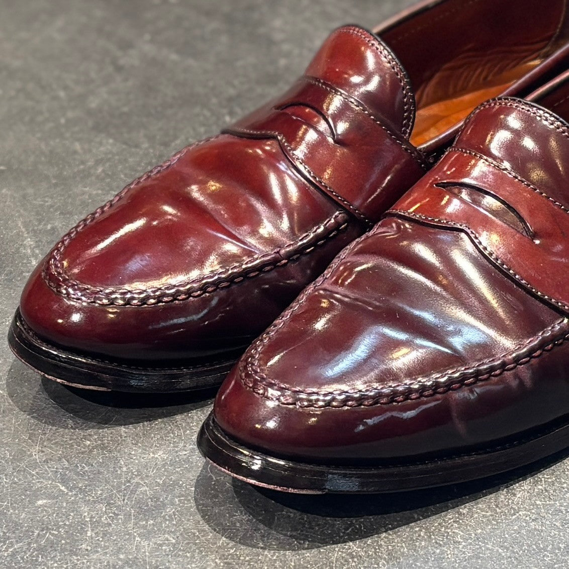 【ALDEN】オールデン ペニーローファー 99161 ビームスプラス別注 コードバン ダークバーガンディ  サイズUS10.5D バンラスト