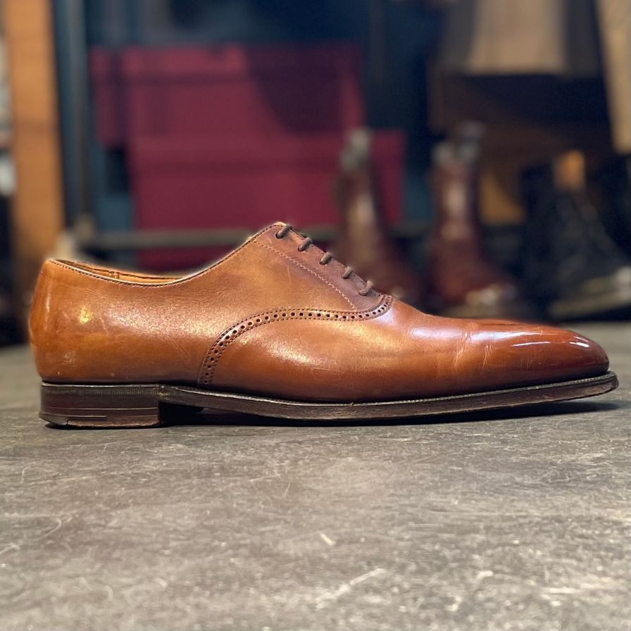 【CROCKETT&JONES】クロケット&ジョーンズ プレーントゥ ダルトン ブラウン サイズ UK7E