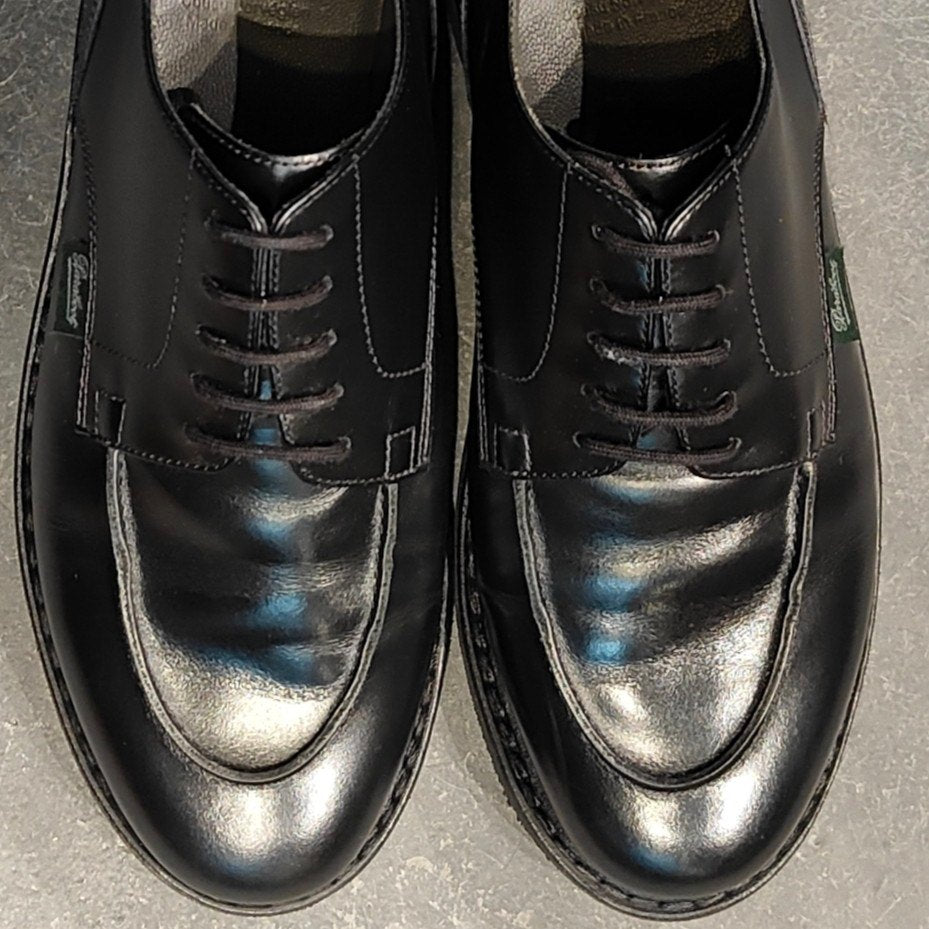 希少 極美品【Paraboot】パラブーツ エディフィス別注 シャンボード Uチップ カーフ ブラック サイズ UK6.5 参考定価¥96,800-
