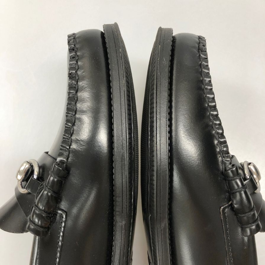 新品未使用 【G.H.Bass&Co. 】 ジーエイチバス 11775 リンカーン ビットローファー ハイシャインレザー ブラック サイズ US7 定価¥34,100-