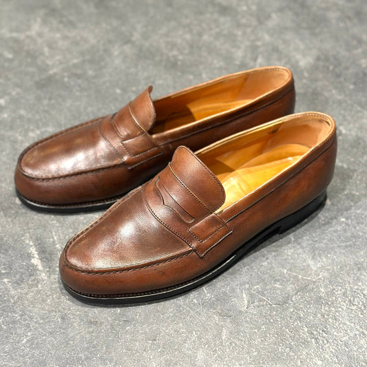 【J.M.WESTON】ジェイエムウエストン 180 シグニチャーローファー ボックスカーフ タンブラウン サイズ7C 41ラスト