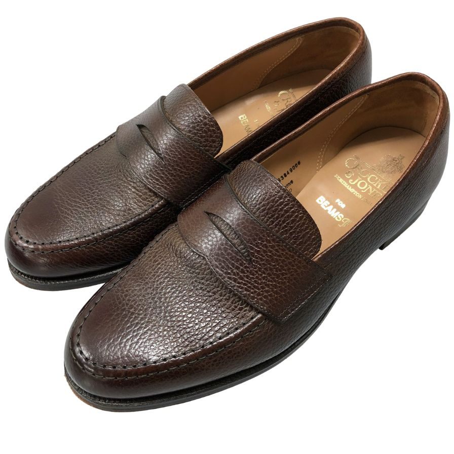 【CROCKETT&JONES】クロケット&ジョーンズ ローファー カーフ 木目 サイズ - ラスト