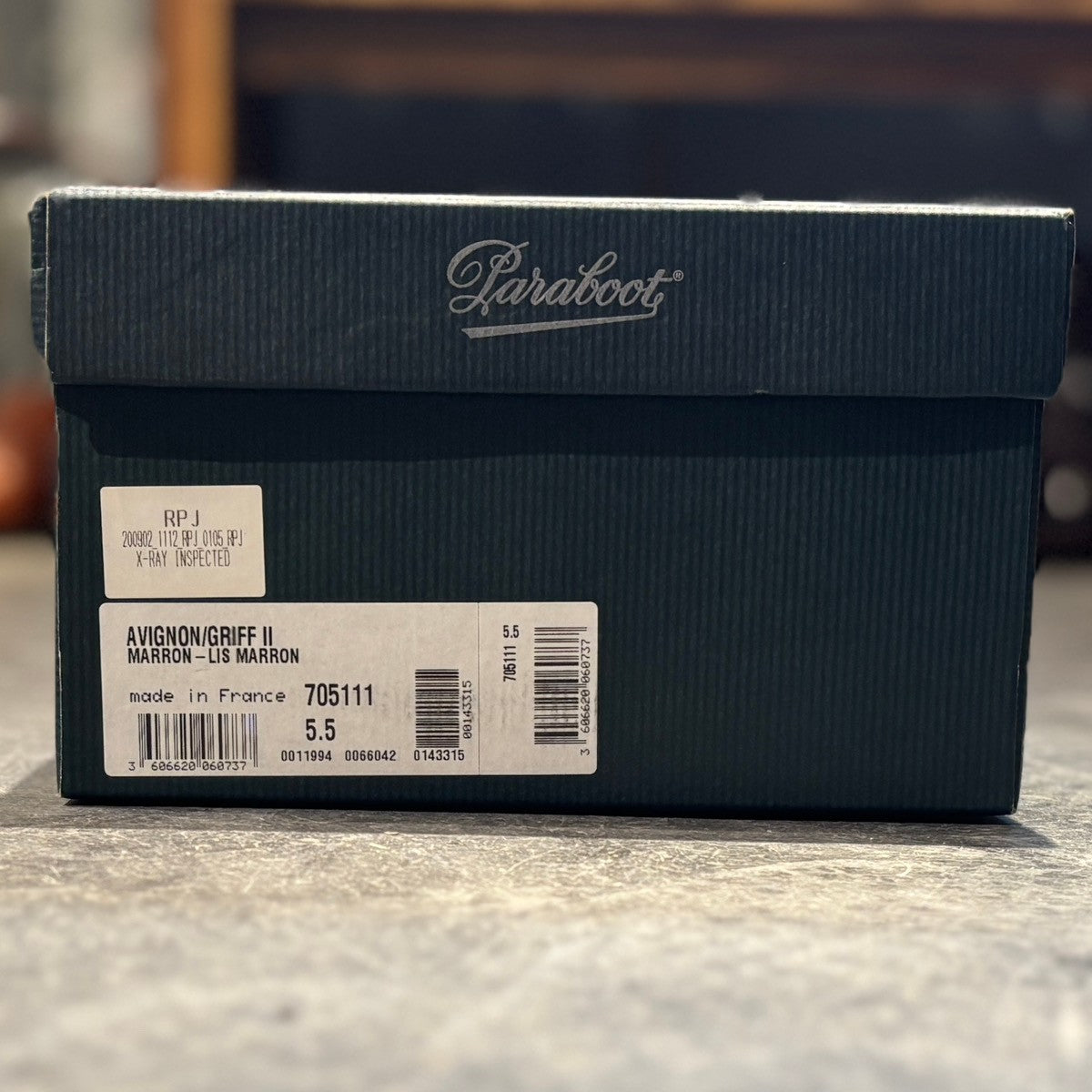 【Paraboot】パラブーツ レザーシューズ アヴィニョン Uチップ カーフ マロン サイズ UK5.5