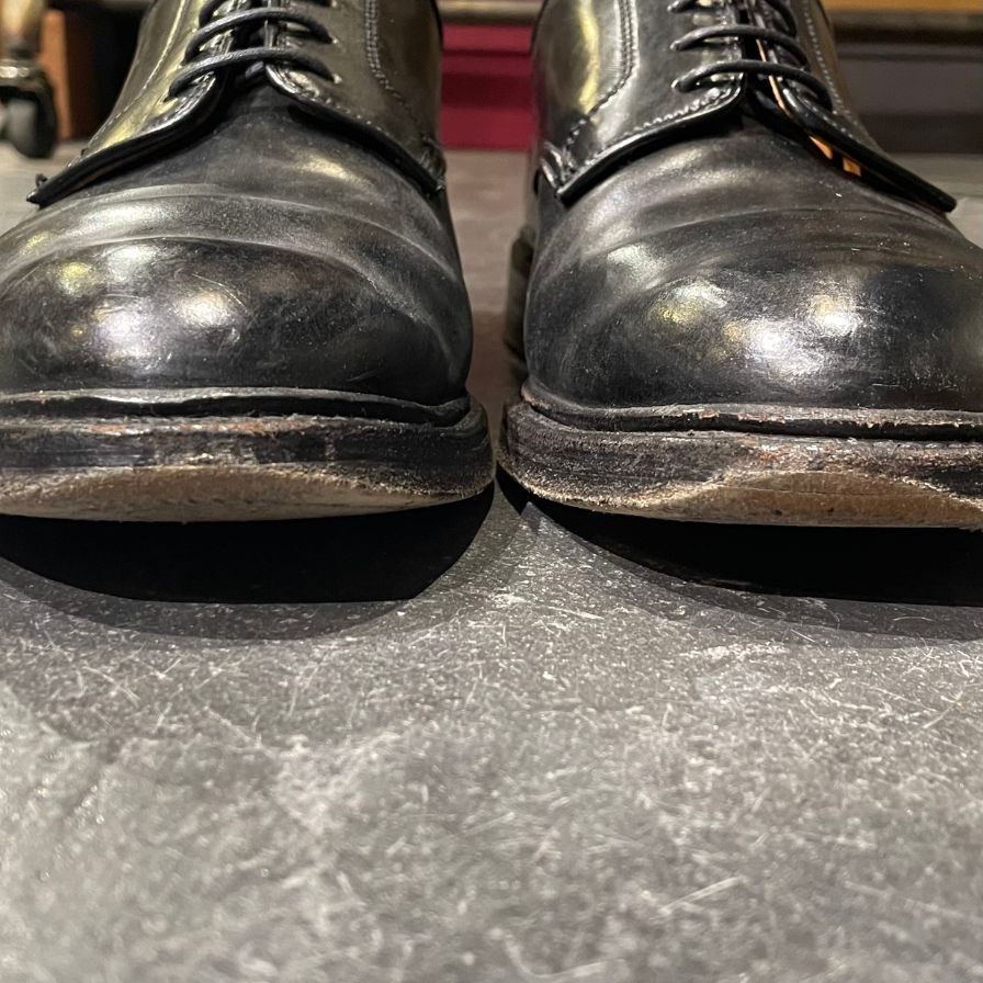 【CROCKETT&JONES】クロケット&ジョーンズ グラスメア プレーントゥ コードバン ブラック サイズ UK7E