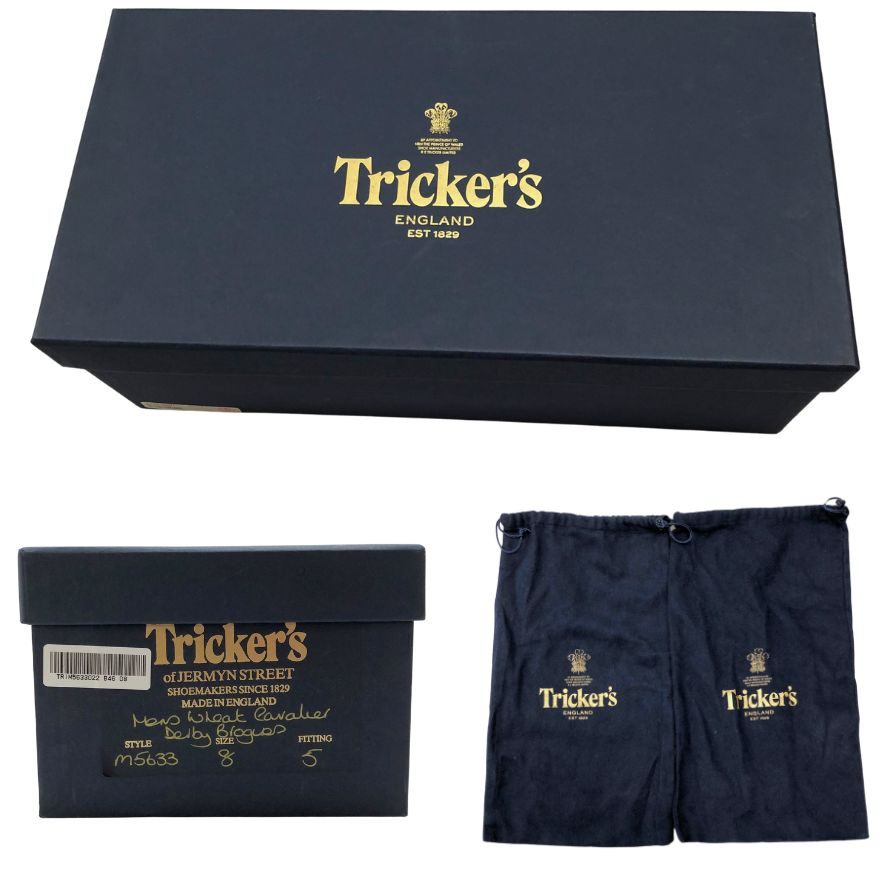 【Tricker's】トリッカーズ バートン M5633 エイコンアンティーク サイズ UK8 参考定価¥132,000-