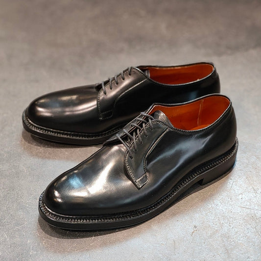 新品未使用 【ALDEN】オールデン 9901 プレーントゥ コードバン ブラック サイズ US7.5D バリーラスト 定価¥211,200-