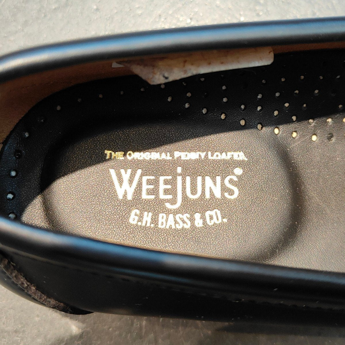 新品未使用 【G.H.Bass&Co.】ジーエイチバス 11035H ローガン ローファー カーフ ブラック サイズ US8 定価¥33,000-