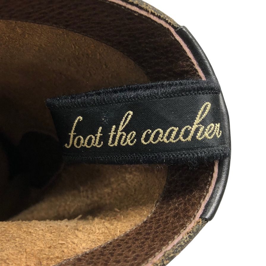 【foot the coacher】フット ザ コーチャー ブーツ ブラック(黒) サイズ 8 ラスト