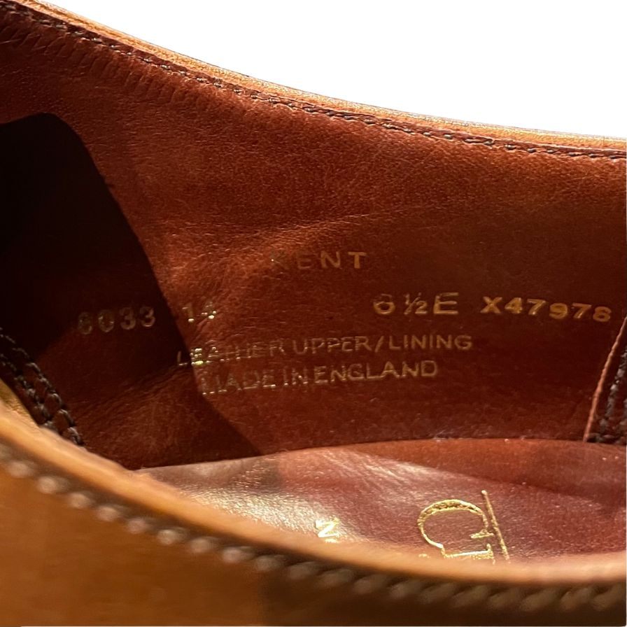 【CROCKETT&JONES】クロケット&ジョーンズ ビジネスシューズ カーフ ブラウン(茶系) サイズ 6.5 ラスト