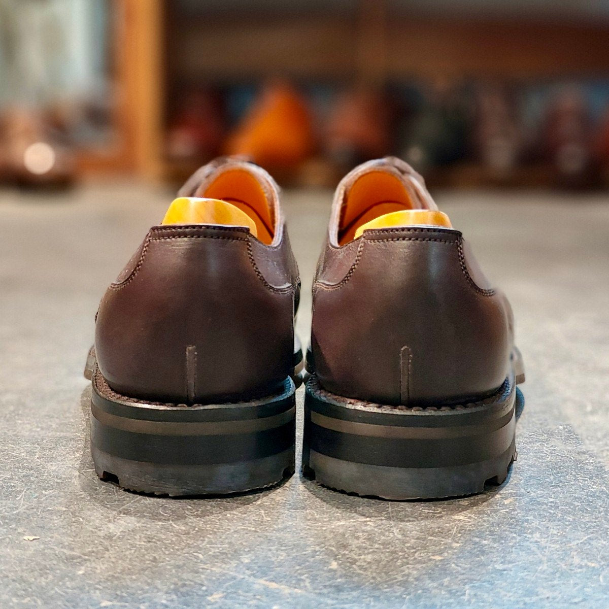 希少 新品未使用 【J.M.WESTON】ジェイエムウエストン 641 ゴルフ Uチップ 旧旧ロゴ カーフ ダークブラウン サイズ UK9C 31ラスト 参考定価¥176,000-