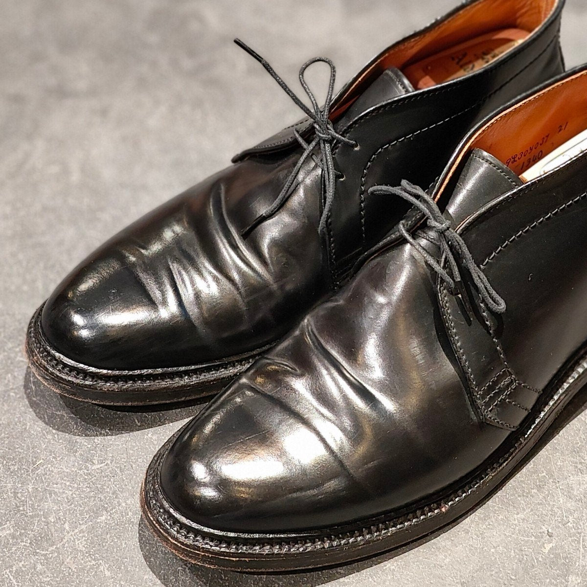 美品【ALDEN】オールデン チャッカブーツ 1340 コードバン ブラック サイズUS9E バリーラスト 参考定価¥225,500-
