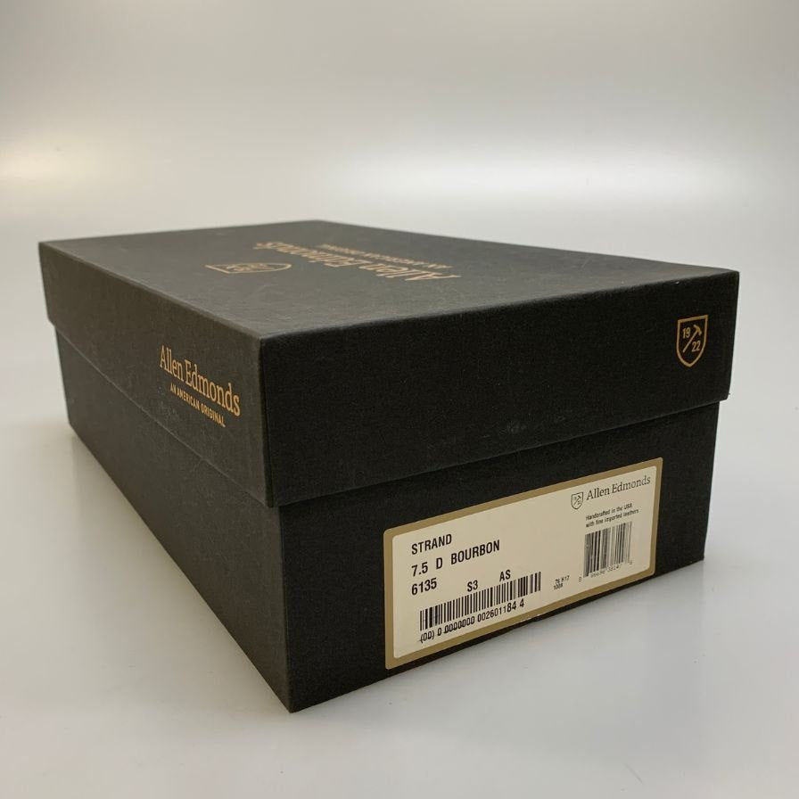 【ALLEN EDMONDS】アレンエドモンズ レザーシューズ ストランド セミブローグ カーフ ブラウン サイズUS7.5 メンズ Strand