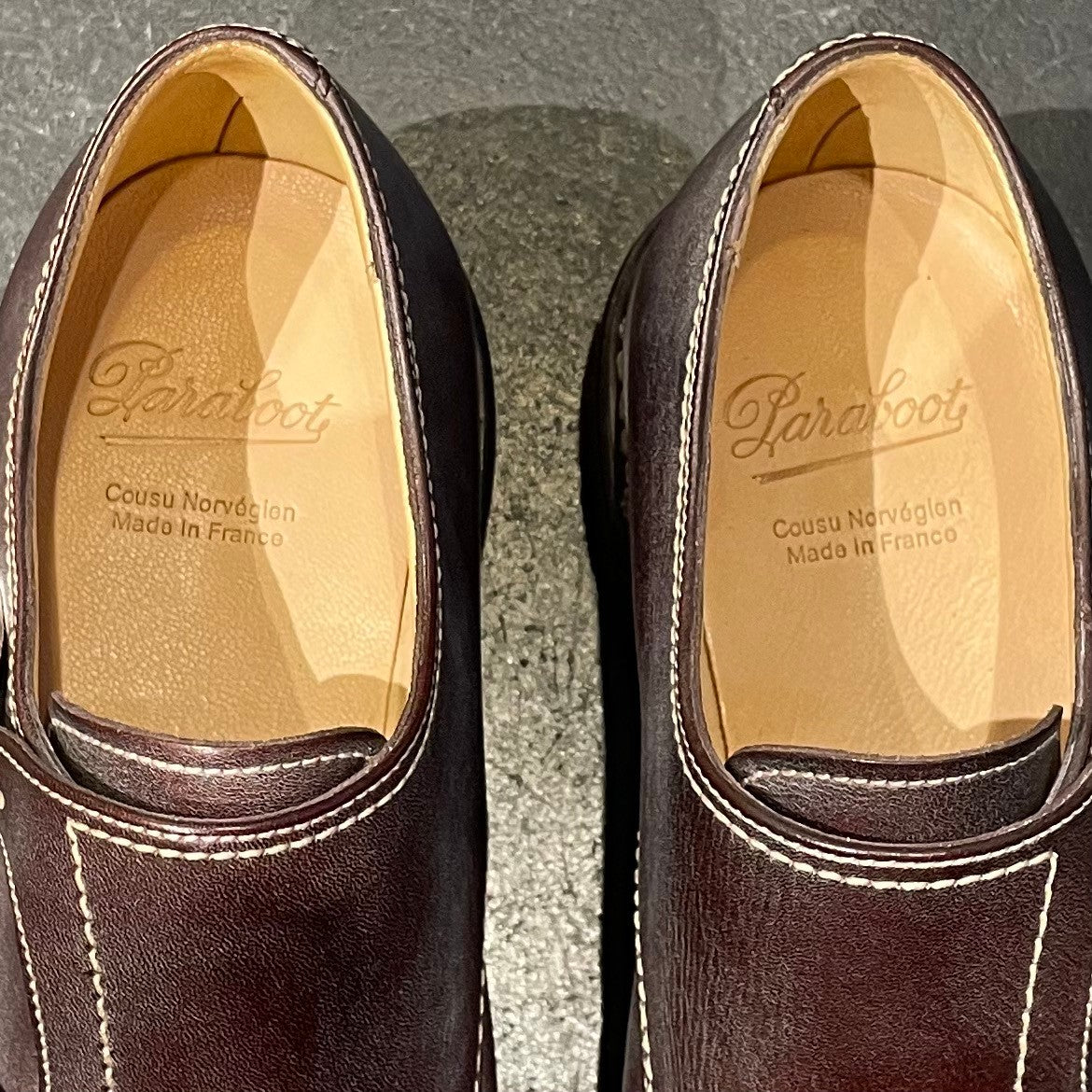 新品未使用【Paraboot】パラブーツ ダブルモンク ウィリアム カーフ マロン サイズ UK6.5 定価¥96,800-